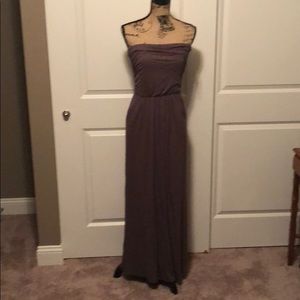 Maxi tube dress with pockets.